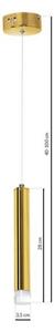 Lampadario LED a cavo GOLDIE LED/5W/230V dorato