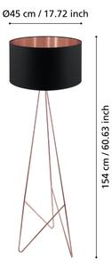 Eglo 39229 - Lampada da terra CAMPORALE 1xE27/60W/230V