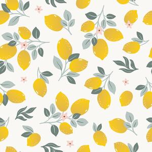 Carta da parati per bambini 10 m x 50 cm Lemons - Lilipinso