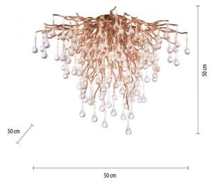 Paul Neuhaus 8091-11 - Lampadario a plafone ICICLE 9xG9/40W/230V diametro 50 cm ottone