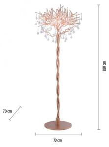 Paul Neuhaus 232-11 - Lampada da terra ICICLE 5xG9/40W/230V ottone