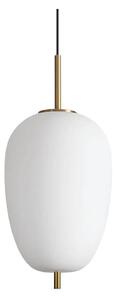 Ideal Lux - Lampadario LED a sospensione con filo UMILE LED/20W/230V diametro 27 cm CRI 90 ottone/bianco