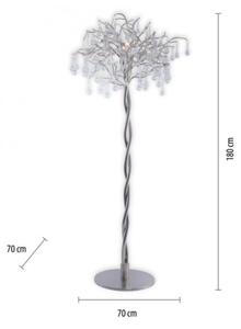 Paul Neuhaus 232-55 - Lampada con piedistallo ICICLE 5xG9/40W230V cromo