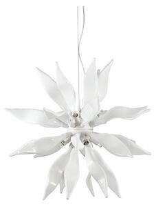Ideal Lux - Lampadario LED a sospensione con filo LEAVES 8xG9/3W/230V diametro 63 cm bianco