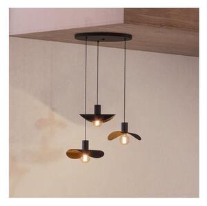 Eglo 390395 - Lampadario a sospensione con filo SACEDA 3xE27/40W/230V nero/oro