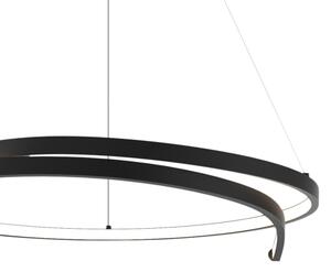 Lampadario LED a sospensione con filo LORENZO LED/35W/230V nero