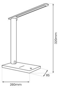 Lampada da tavolo LED dimmerabile POST LED/5W/5V 3000-6500K bianco