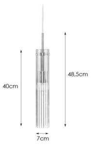 Markslöjd 108112 - Lampadario su filo TUBO 1xE14/40W/230V