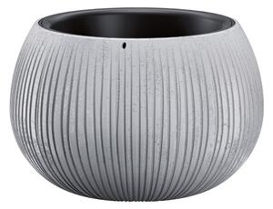 Vaso Beton PROSPERPLAST in polipropilene colore grigio H 19.5 cm, Ø 29 cm