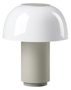 Lampada da tavolo dimmerabile a LED in alluminio grigio (altezza 22 cm) Harvest - Zone