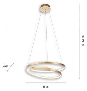 Paul Neuhaus 2472-12 - Lampadario LED dimmerabile su filo ROMAN LED/30W/230V dorato