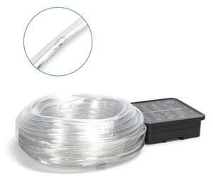 Aigostar - Catena luminosa solare a LED 100xLED/8 funzioni 12m IP65 bianco freddo