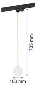 Argon 4308 - Lampadario con sistema a binario BANG 1xG9/6W/230V ottone