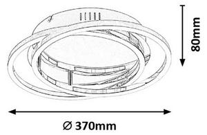Rabalux 2184 - Plafoniera LED SELENA LED/30W/230V diam. 37cm