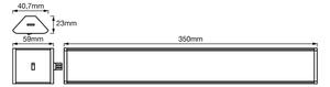Ledvance - Luce di sottolineatura a LED dimmerabile con sensore CORNER LED/5W/230V