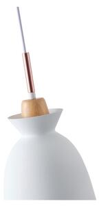 Lampadario a sospensione con filo 1xE27/15W/230V bianco diametro 19,5 cm