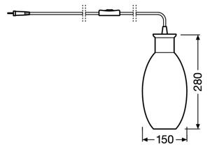 Ledvance - Lampada da tavolo GRAPE 1xE27/40W/230V rosa