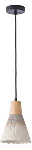 Lampadario a sospensione con filo 1xE27/15W/230V color crema
