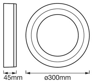 Ledvance - Plafoniera LED ROUND LED/18W/230V d. 30 cm