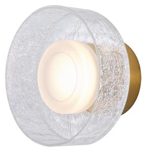 Applique a LED LED/8W/230V 3000K oro/limpido