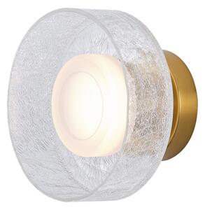 Applique a LED LED/8W/230V 3000K oro/limpido