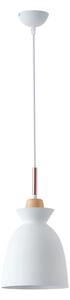 Lampadario a sospensione con filo 1xE27/15W/230V bianco diametro 19,5 cm