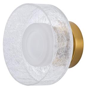 Applique a LED LED/8W/230V 3000K oro/limpido