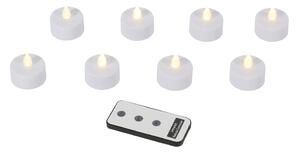 Set di 8 candele a a LED (altezza 4 cm) - Hilight