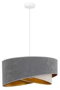 Brilagi - Lampadario LED a sospensione con filo LYRA 1xE27/15W/230V grigio/color crema/oro