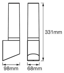 Ledvance - Applique da esterno FLARE LED/7W/230V IP44