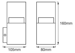 Ledvance - Applique da parete per esterni LED CRYSTAL LED/4,5W/230V IP44