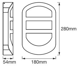 Ledvance - Applique LED da esterno PLATE LED/12W/230V IP44