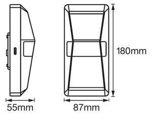 Ledvance - Applique da esterno a LED con sensore UPDOWN LED/10W/230V IP55
