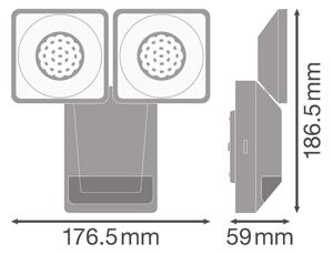Ledvance - Applique da esterno a LED con sensore SPOT 2xLED/8W/230V IP55