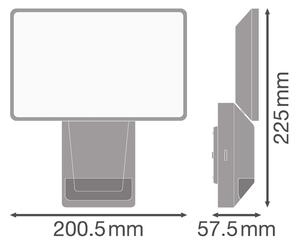 Ledvance - Riflettore da esterno a LED con sensore FLOOD LED/27W/230V IP55