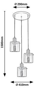 Rabalux - Lampadario su filo 3xE27/40W/230V