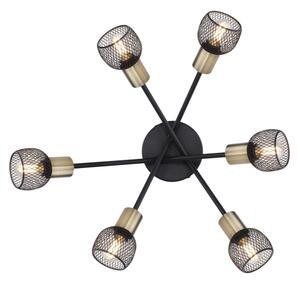 Globo 54028-6S - Lampadario fisso FIASTRA 6xE14/40W/230V
