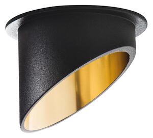 Kanlux 27324 - Lampada da incasso SPAG GU10/35W nero/oro
