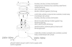 Lampada LED da incasso da esterno ROAD LED/0,5W/230V IP67 3000K