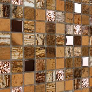 Mosaico pietra naturale Kawii Persia marrone sp. 8 mm