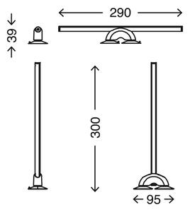 Briloner 2007-019 - Illuminazione dello specchio a LED dimmerabile LED/7W/230V 2700-6500K