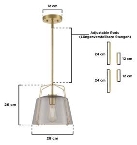 Westinghouse 61251 - Lampadario a sospensione con supporto rigido HALLEIN 1xE27/60W/230V