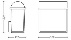Philips 17235/30/PN - Applique da esterno 2xE27/42W/230V IP44