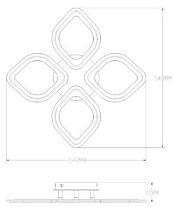 Zuma Line MS236040R-WH-Luce LED dimmerabile ILLUMIA LED/30W/230V 3000-6000K white+RC