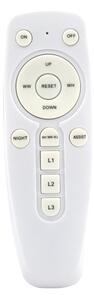 Lampadario a plafone LED SIENA LED/72W/230V bianco + telecomando