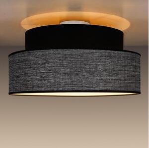Plafoniera GRACE 1xE27/60W/230V diametro 40 cm nero/grigio
