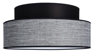 Plafoniera GRACE 1xE27/60W/230V diametro 40 cm nero/grigio