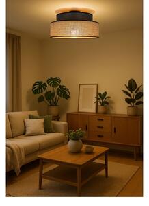 Plafoniera BOHO 1xE27/60W/230V diametro 40 cm marrone/beige