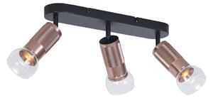 Faretto da soffitto arrotondato bronzo scuro 3 luci regolabile - Veerle