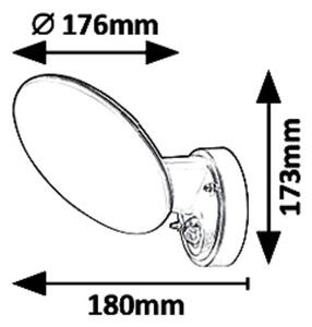 Rabalux 8135 - Applique a LED da esterno con sensore VARNA LED/12W/230V IP54